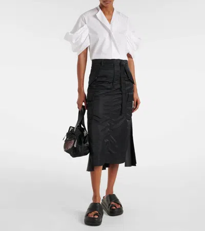 Junya Watanabe Patchwork Cotton Top In White