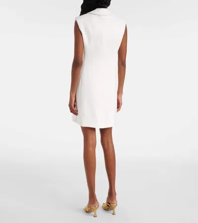 Shop Veronica Beard Fairfax Linen-blend Minidress In White