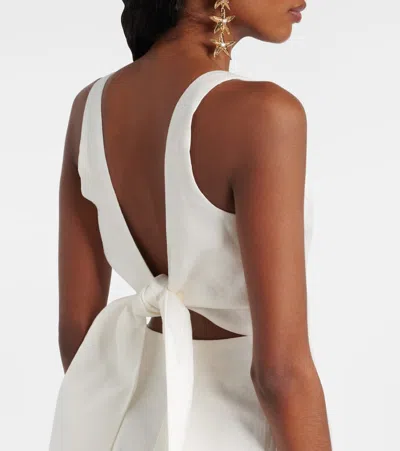 Sir Iris Tie Mini Dress In White
