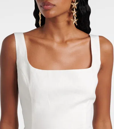 Sir Iris Tie Mini Dress In White