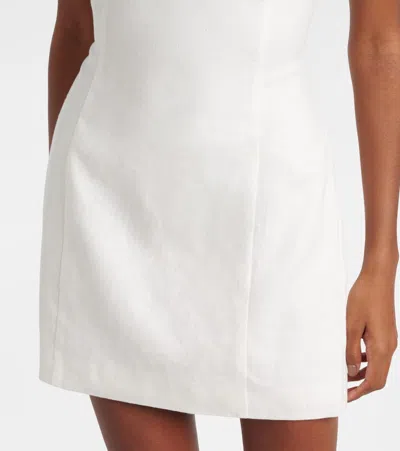 Sir Iris Tie Mini Dress In White