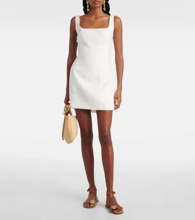 Sir Iris Tie Mini Dress In White