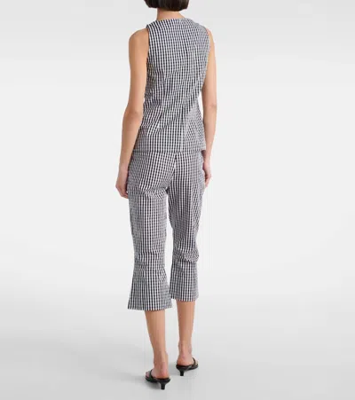 Faithfull Gingham Cotton Poplin Top In Multi
