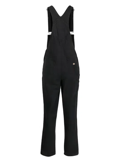 Dickies Construct Duck Canvas Overalls In Black