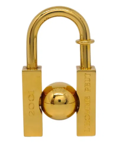 Pre-owned Hermes 2001 Earth Cadena Padlock In 金色