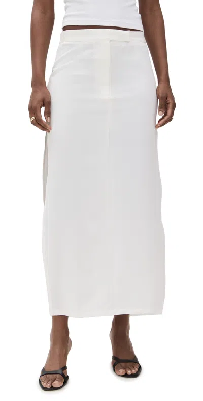 Lioness Lune Maxi Skirt Foam In White