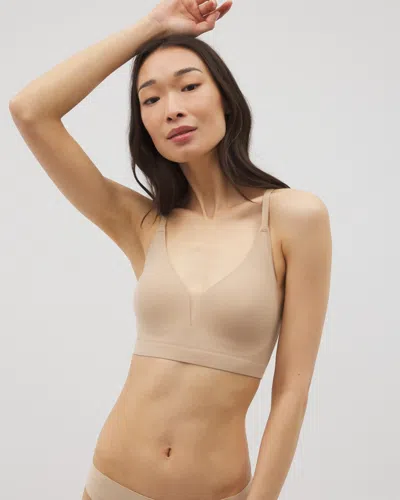 Soma Enbliss Racerback Mesh Bralette In Nude Size Medium |  Women's Bras In Nude