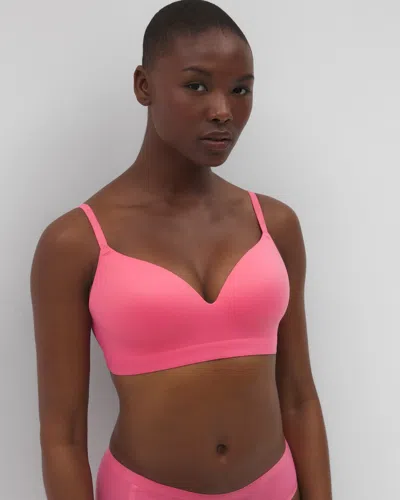 Soma Enbliss Wireless Bra In Pink Size 42c |  Women's Bras In Camellia Rose