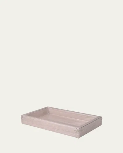 Mike & Ally Lola Pave Bows Small Rectangle Tray In Moonglow/ Gold