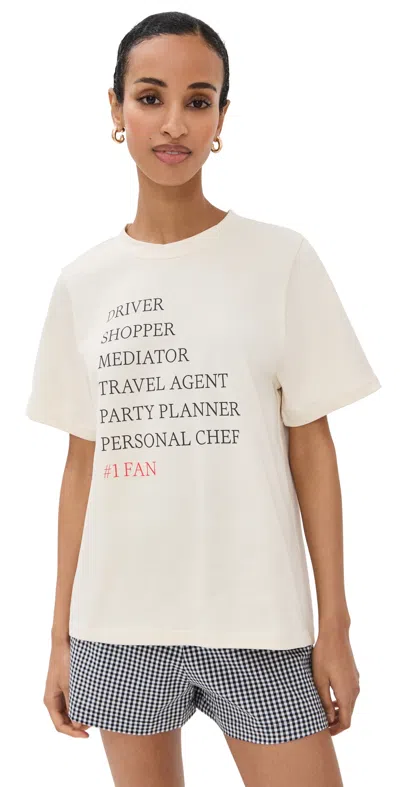 Le Bop Caregiver Tee Ecru In Ecru