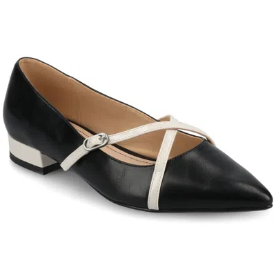 Journee Collection Camby Pointed Toe Flat In Black