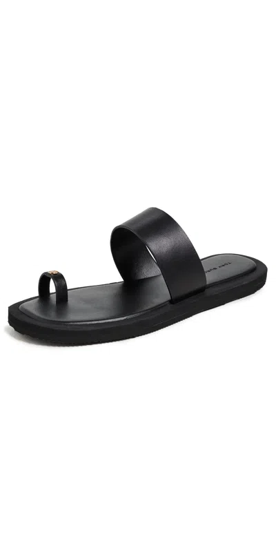 Tory Burch Toe Loop Sandal In Perfect Black / Perfect Black