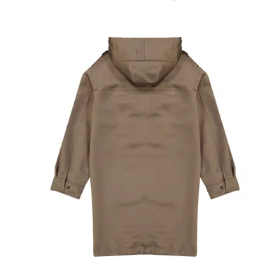 Brunello Cucinelli Blend Cotton Parka Women In Brown
