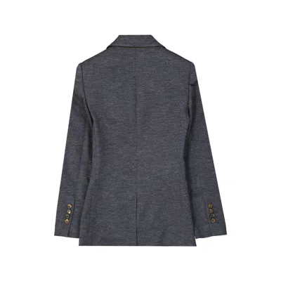 Brunello Cucinelli Wool Blazer Women In Gray