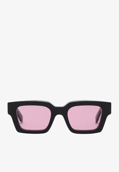 Off-white Virgil Rectangular Sunglasses In Pink