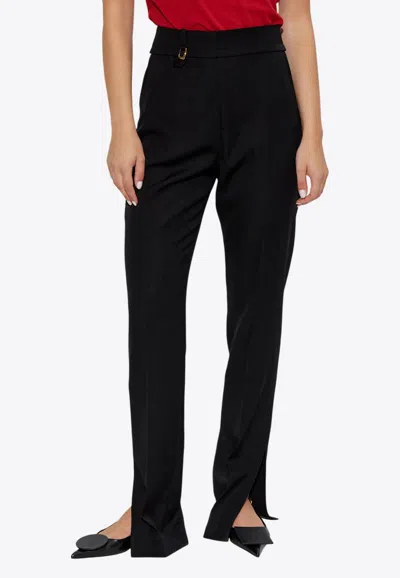 Jacquemus Le Pantalon Tibau Straight-leg Pants In Black