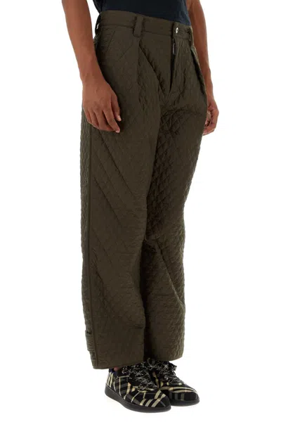 Burberry Men's Army Nylon Pant In Green