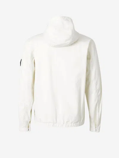 Stone Island Hooded Parka In Beige
