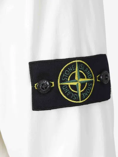 Stone Island Hooded Parka In Beige