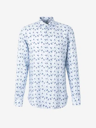 Vincenzo Di Ruggiero Floral Motif Shirt In Blue