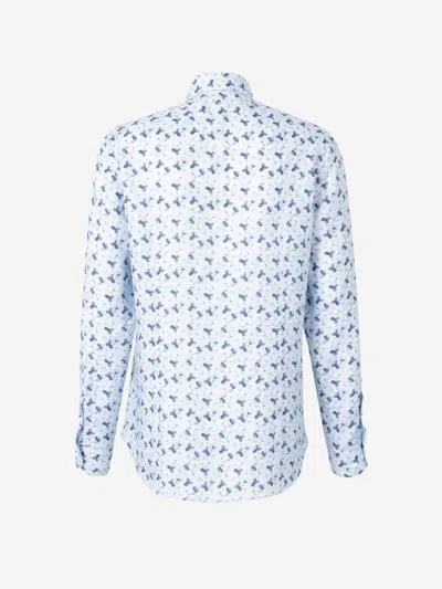 Vincenzo Di Ruggiero Floral Motif Shirt In Blue