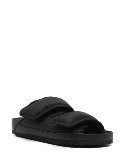 Shop Birkenstock Arizona Cosny Nylon Double-strap Sandals Shoes In Black