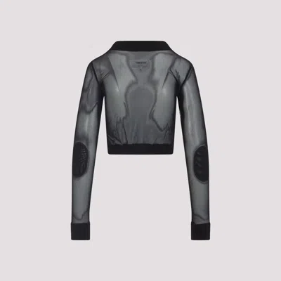 Mm6 Maison Margiela Mm6 By Maison Margiela Black Long Sleeves Top In Black