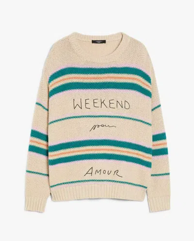 Shop Weekend Max Mara Sweaters In Beige