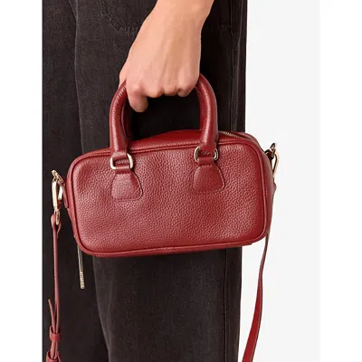 Whistles Womens Lois Bowling Leather Cross-body Bag Red In Red