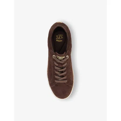 Dune Womens  Egent Suede Low-top Trainers In Brown Suede