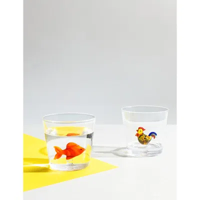 Ichendorf Animal Farm Fish Borosilicate-glass Tumbler 8cm Multicolor In Multicolor