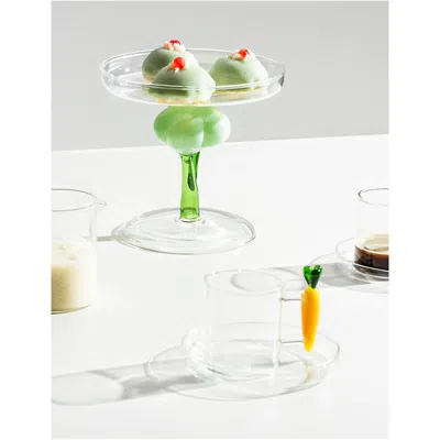 Ichendorf Vegetables Carrot Borosilicate-glass Coffee Cup And Saucer Set Multicolor In Multicolor