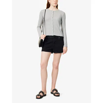 Frame Womens The Hang Mid-rise Denim Shorts Axiom In Axiom