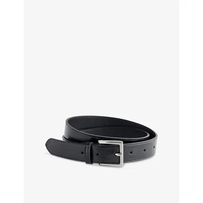 Frame Womens Utility Leather Belt Black In Black