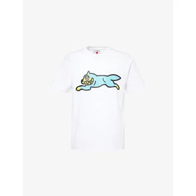 Icecream Mens Running Dog Graphic-print Cotton T-shirt White In White