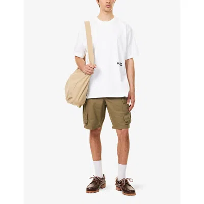 Barbour Mens Westmorland Patch-pocket Cotton Shorts Burnt Olive In Burnt Olive