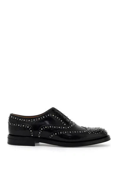 Shop Church's Burwood Met Lace-ups Women In Black