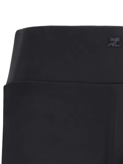 Courrèges Black Infinity Trousers In Black