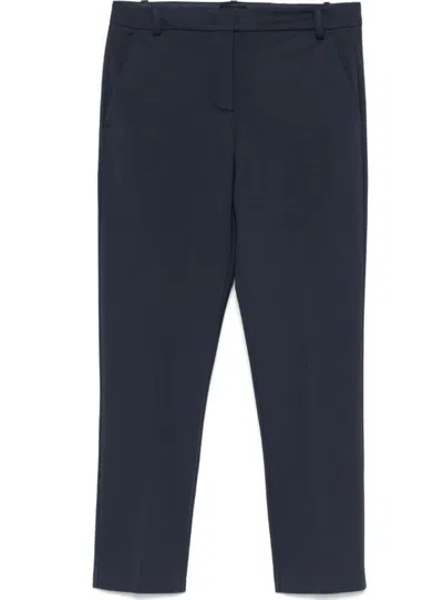 Pinko Beautiful Trousers With Belt Loops And Pockets In Blue