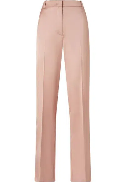 Pinko Elegant Satin Trousers For Ceremonies In Pink