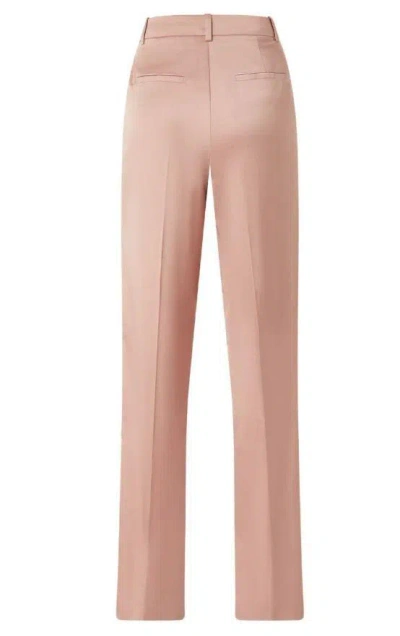 Pinko Elegant Satin Trousers For Ceremonies In Pink