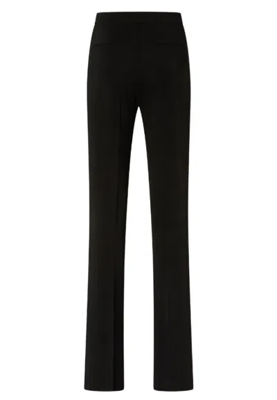 Pinko Flattering Tailored Trousers With Classic Waistband In Black