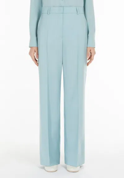 Weekend Max Mara Belt-loop Casual Pants In Green