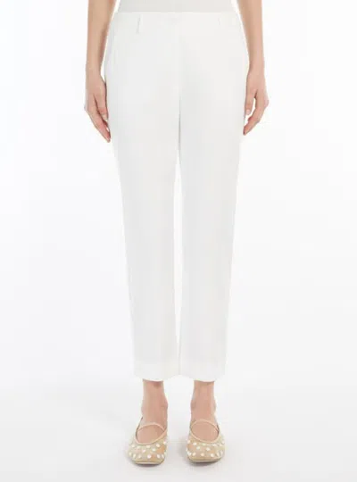 Weekend Max Mara Belt Loop Track Pants In White