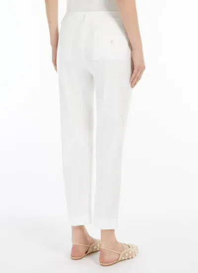 Weekend Max Mara Belt Loop Track Pants In White