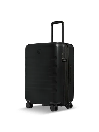Antler Icon Stripe Medium Suitcase In Black