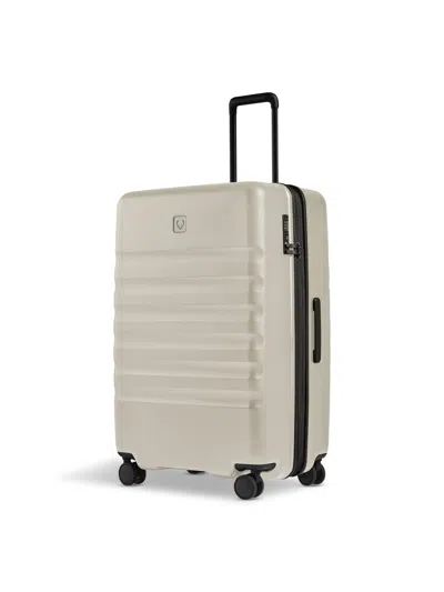 Antler Icon Stripe Large Suitcase In Taupe