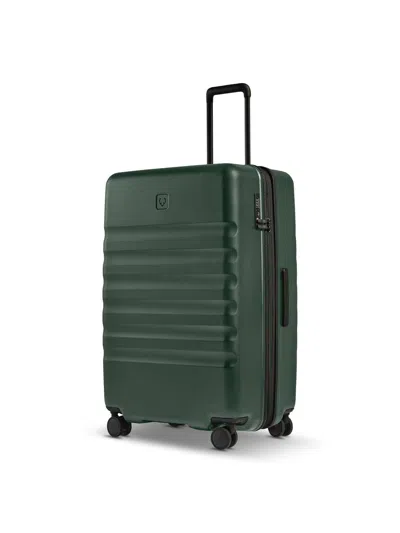 Antler Icon Stripe Large Suitcase In Green