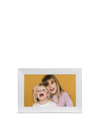 Aura Carver Wifi-connected Solid Picture Frame In Sea Salt