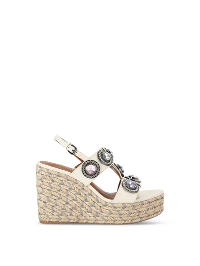 Kurt Geiger Octavia Espadrille Wedge In White